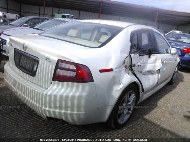 19UUA66248A051521 - 2008 ACURA TL WHITE photo 4