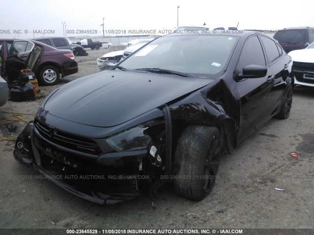 1C3CDFBB6ED677044 - 2014 DODGE DART SXT BLACK photo 2