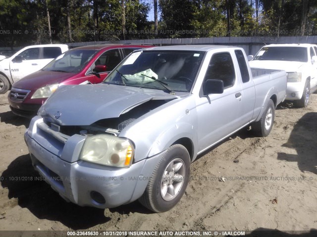 1N6DD26S61C352734 - 2001 NISSAN FRONTIER KING CAB XE Light Blue photo 2