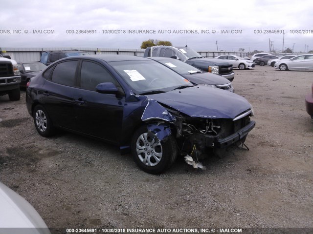 KMHDU46DX9U759893 - 2009 HYUNDAI ELANTRA GLS/SE BLUE photo 1