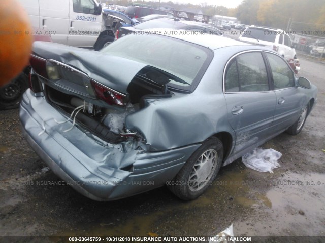 1G4HR54K13U201898 - 2003 BUICK LESABRE LIMITED BLUE photo 4