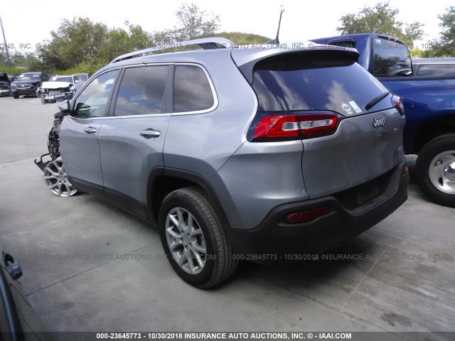 1C4PJLCB4GW179452 - 2016 JEEP CHEROKEE LATITUDE GRAY photo 3