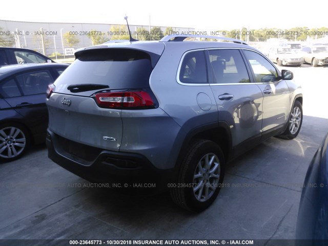 1C4PJLCB4GW179452 - 2016 JEEP CHEROKEE LATITUDE GRAY photo 4