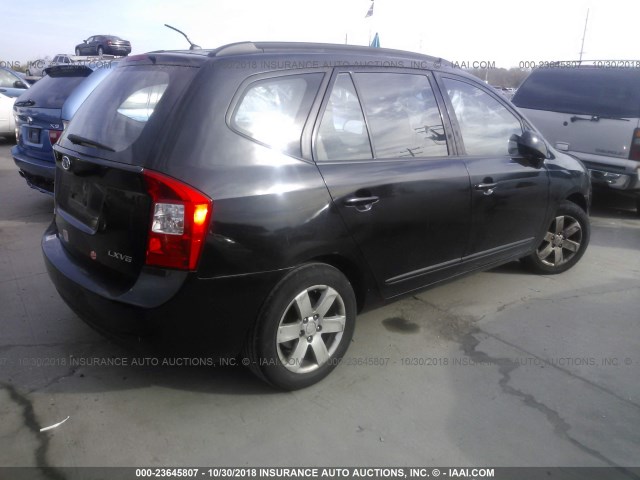 KNAFG526487144588 - 2008 KIA RONDO LX/EX BLACK photo 4