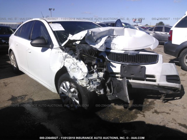 1G1PC5SH3B7297788 - 2011 CHEVROLET CRUZE LS WHITE photo 1