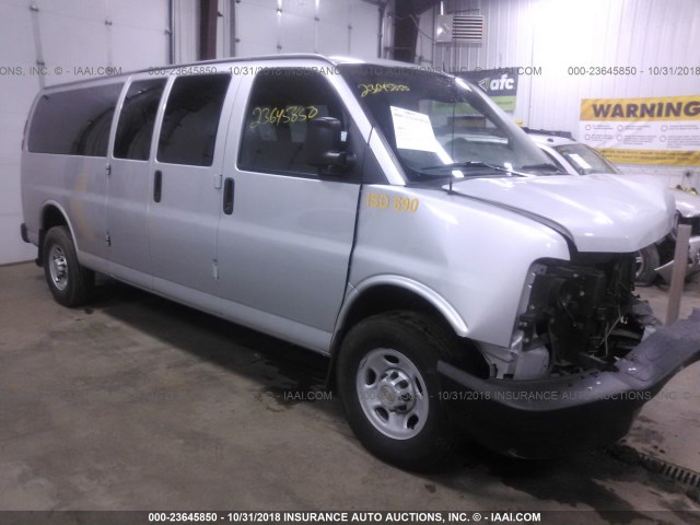 1GNZGZBG5E1117437 - 2014 CHEVROLET EXPRESS G3500 LS SILVER photo 1