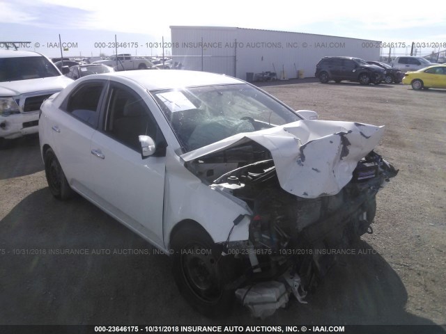 KNAFU4A24A5881759 - 2010 KIA FORTE EX WHITE photo 1