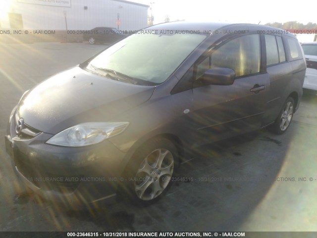 JM1CR29L790338567 - 2009 MAZDA 5 GRAY photo 2