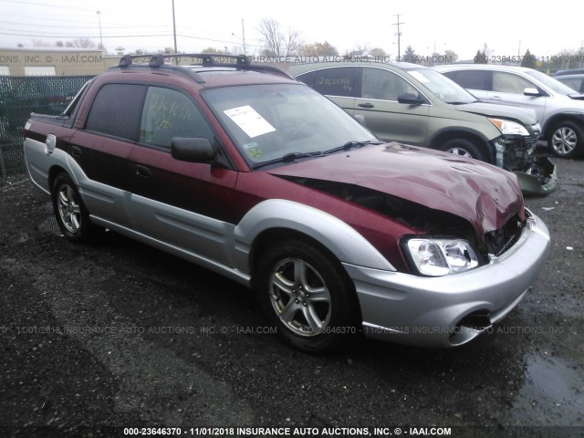 4S4BT62C337113586 - 2003 SUBARU BAJA SPORT RED photo 1