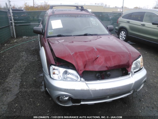 4S4BT62C337113586 - 2003 SUBARU BAJA SPORT RED photo 6