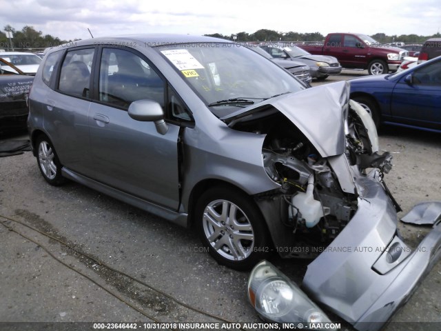 JHMGD38657S027799 - 2007 HONDA FIT S 灰色 照片 1