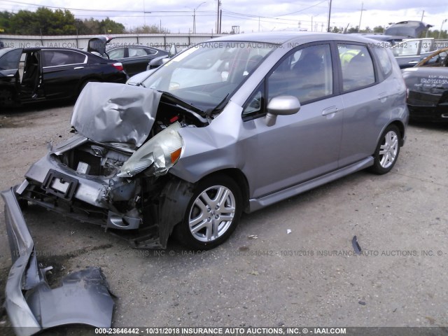 JHMGD38657S027799 - 2007 HONDA FIT S 灰色 照片 2