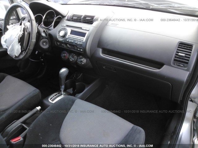 JHMGD38657S027799 - 2007 HONDA FIT S 灰色 照片 5