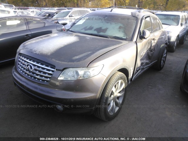 JNRBS08W63X401835 - 2003 INFINITI FX45 GRAY photo 2