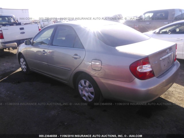 4T1BE32K43U185561 - 2003 TOYOTA CAMRY LE/XLE/SE BROWN photo 3