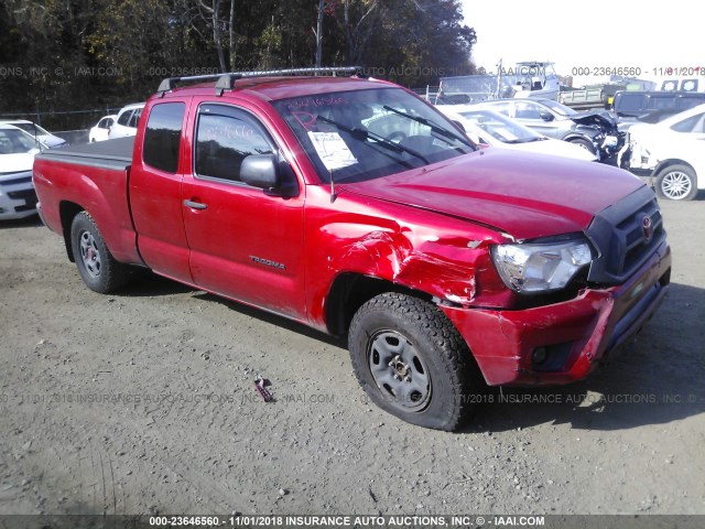 5TFTX4CN1CX016291 - 2012 TOYOTA TACOMA ACCESS CAB RED photo 1