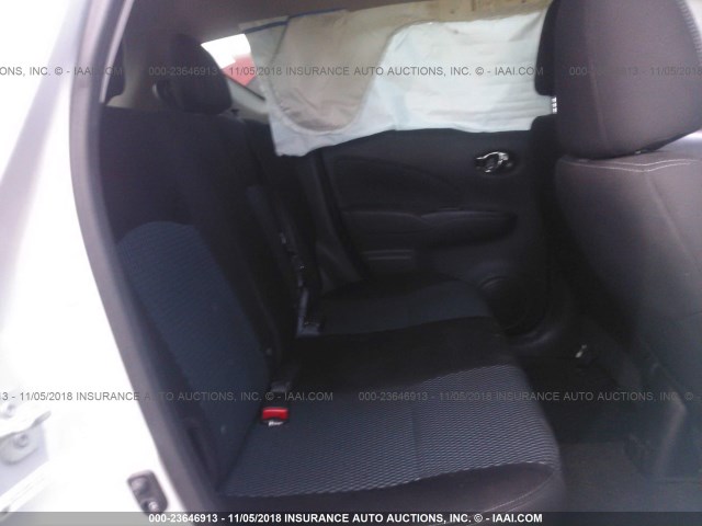 3N1CE2CP3FL420367 - 2015 NISSAN VERSA NOTE S/S PLUS/SV/SL/SR SILVER photo 8