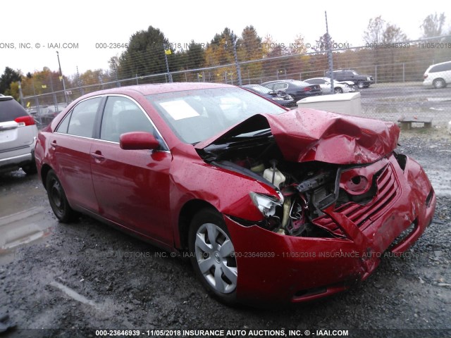 4T1BE46K09U393011 - 2009 TOYOTA CAMRY SE/LE/XLE RED photo 1