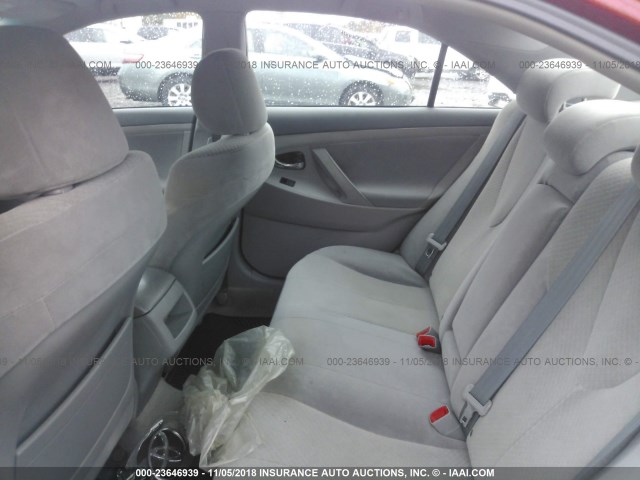 4T1BE46K09U393011 - 2009 TOYOTA CAMRY SE/LE/XLE RED photo 8
