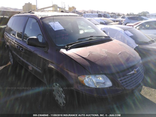 1C8GJ453X1B155648 - 2001 CHRYSLER VOYAGER LX PURPLE photo 1