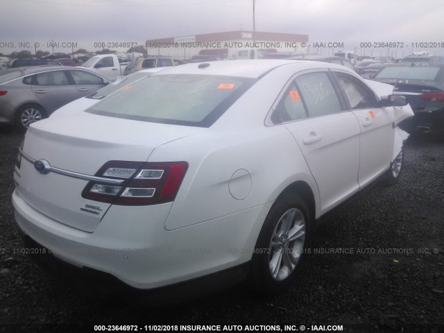 1FAHP2E88JG108776 - 2018 FORD TAURUS SEL WHITE photo 4