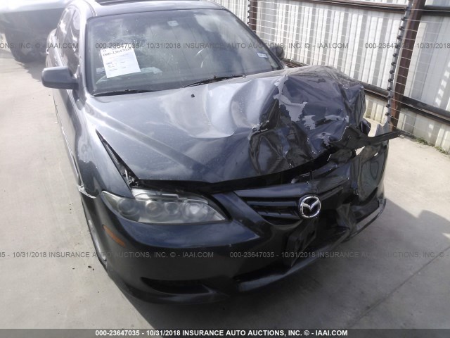 1YVHP80D145N22350 - 2004 MAZDA 6 S BLACK photo 6