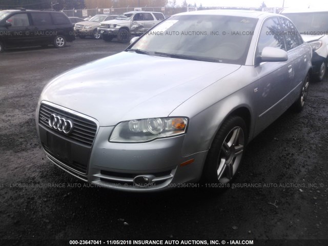 WAUDF78E86A197461 - 2006 AUDI A4 2.0T QUATTRO SILVER photo 2