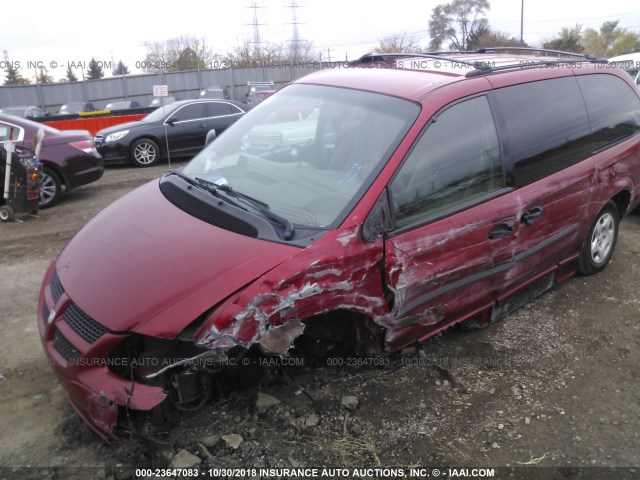 2D4GP24383R219411 - 2003 DODGE GRAND CARAVAN SE RED photo 6