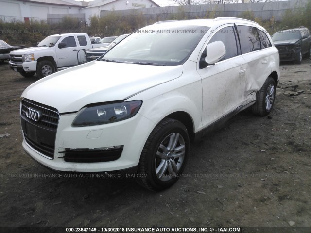 WA1AY74L19D031476 - 2009 AUDI Q7 3.6 QUATTRO WHITE photo 2