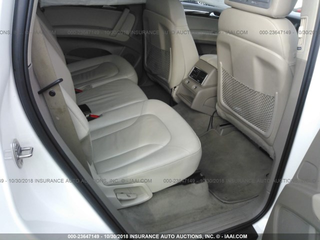 WA1AY74L19D031476 - 2009 AUDI Q7 3.6 QUATTRO WHITE photo 8