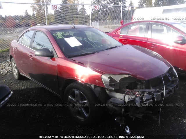 1G2ZH57N884281875 - 2008 PONTIAC G6 GT RED photo 1