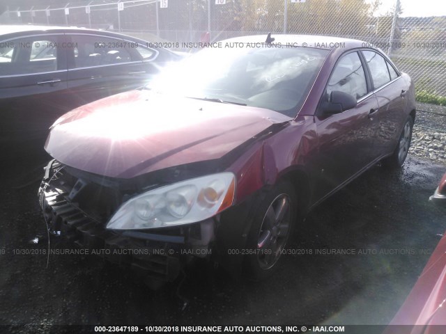 1G2ZH57N884281875 - 2008 PONTIAC G6 GT RED photo 2