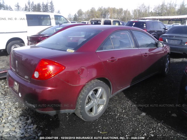 1G2ZH57N884281875 - 2008 PONTIAC G6 GT RED photo 4