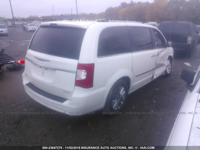 2C4RC1GG7DR623733 - 2013 CHRYSLER TOWN & COUNTRY LIMITED WHITE photo 4