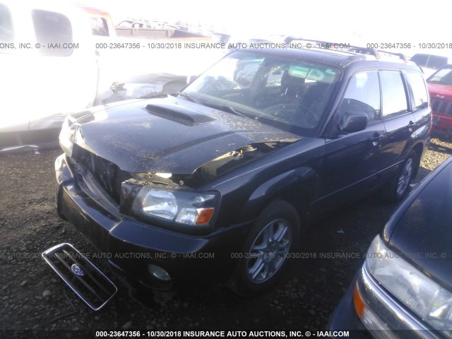 JF1SG69604H702492 - 2004 SUBARU FORESTER 2.5XT BLACK photo 2