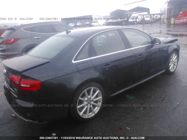 WAUHFAFL2EN016409 - 2014 AUDI A4 PREMIUM PLUS BLACK photo 4