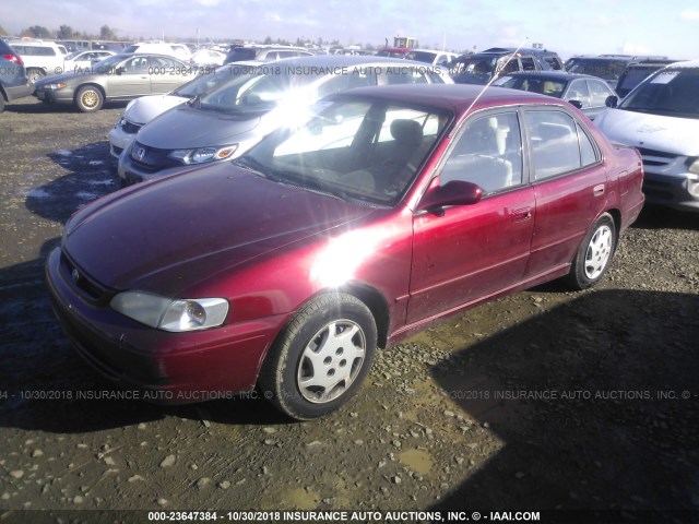 2T1BR12E1XC141043 - 1999 TOYOTA COROLLA VE/CE/LE MAROON photo 2