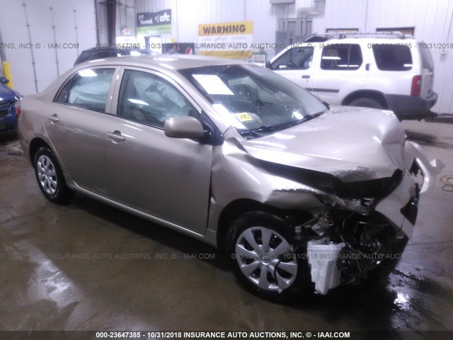 1NXBU4EE4AZ237797 - 2010 TOYOTA COROLLA S/LE/XLE GOLD photo 1