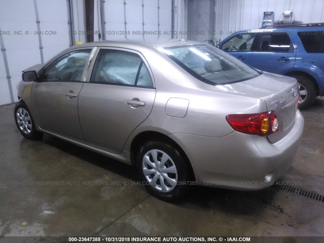 1NXBU4EE4AZ237797 - 2010 TOYOTA COROLLA S/LE/XLE GOLD photo 3