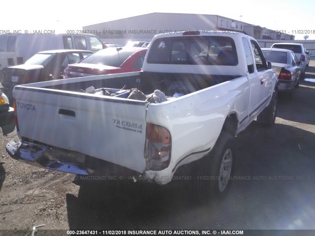 4TASN92N6XZ403117 - 1999 TOYOTA TACOMA XTRACAB PRERUNNER WHITE photo 4