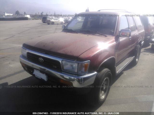 JT3VN29V7S0051679 - 1995 TOYOTA 4RUNNER VN29 SR5 RED photo 2