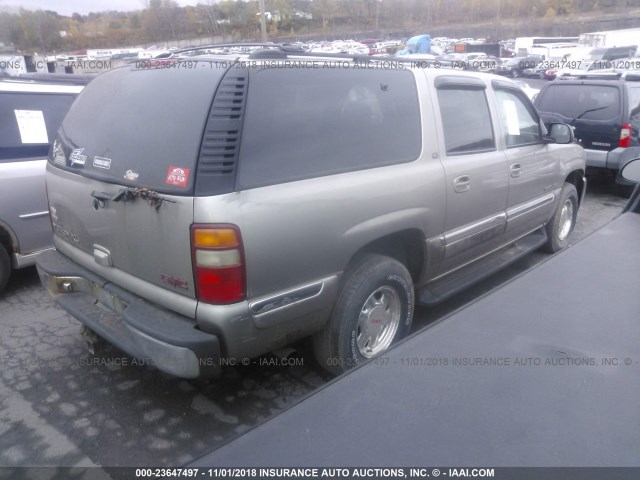 3GKFK16T51G119806 - 2001 GMC YUKON XL K1500 TAN photo 4