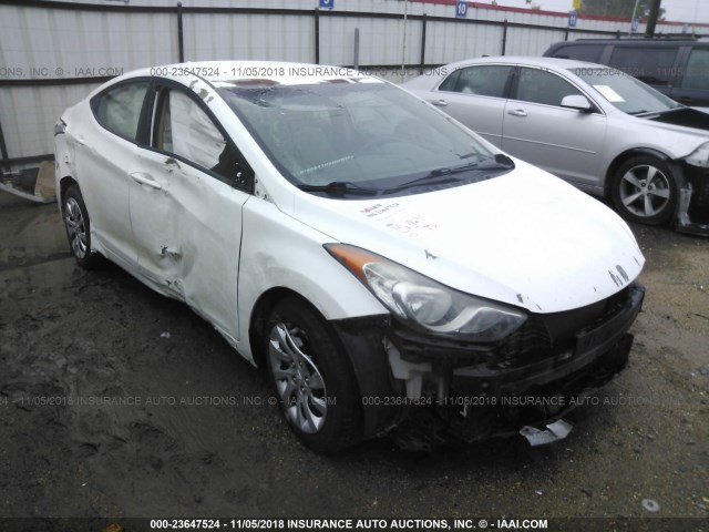 5NPDH4AE8BH060948 - 2011 HYUNDAI ELANTRA GLS/LIMITED WHITE photo 1