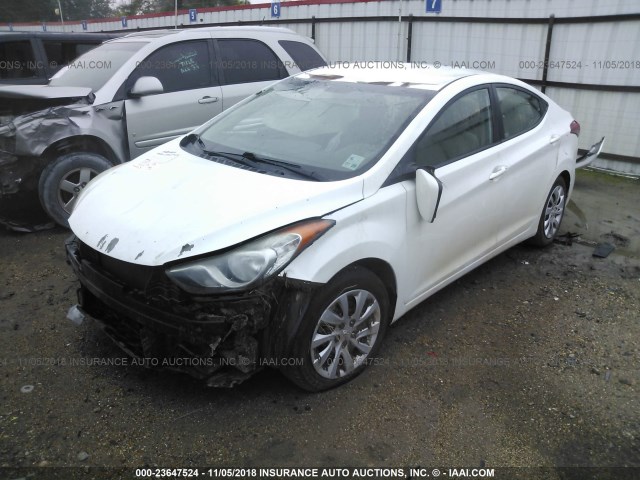 5NPDH4AE8BH060948 - 2011 HYUNDAI ELANTRA GLS/LIMITED WHITE photo 2