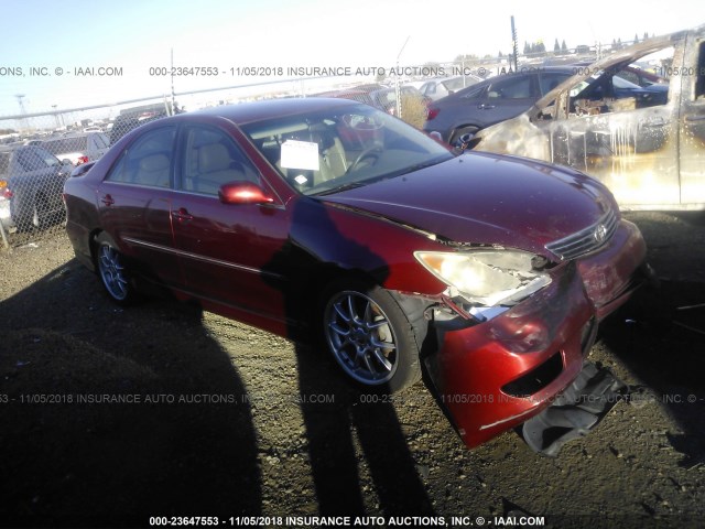 4T1BE32K65U104000 - 2005 TOYOTA CAMRY LE/XLE/SE BURGUNDY photo 1