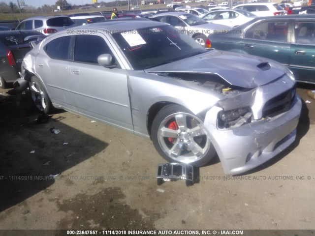 2B3KA73W17H685177 - 2007 DODGE CHARGER SRT-8 SILVER photo 1