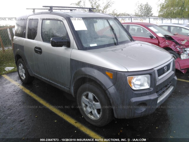 5J6YH28674L017196 - 2004 HONDA ELEMENT EX GRAY photo 1