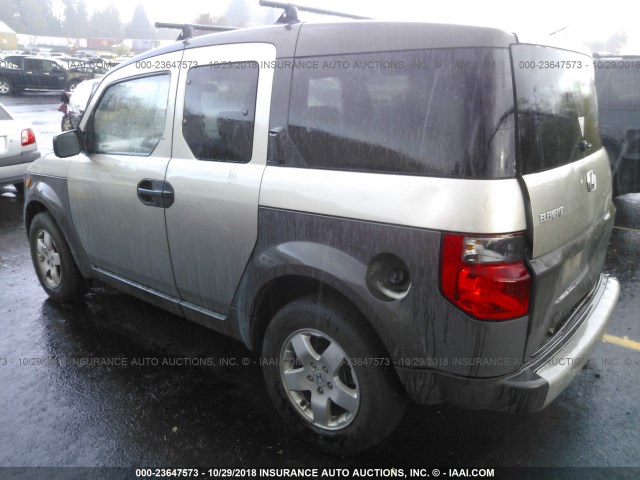 5J6YH28674L017196 - 2004 HONDA ELEMENT EX GRAY photo 3