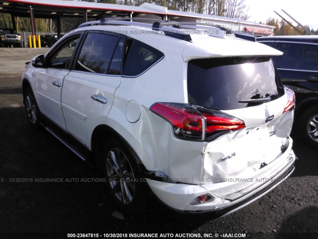 JTMDJREV4GD032704 - 2016 TOYOTA RAV4 HV LIMITED WHITE photo 3