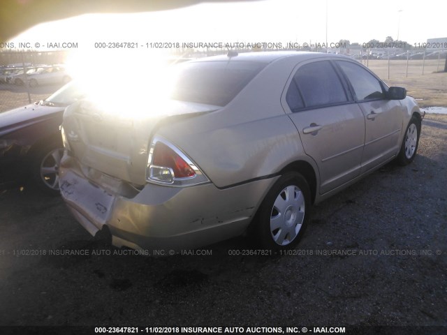 3FAHP06Z97R270316 - 2007 FORD FUSION S TAN photo 4